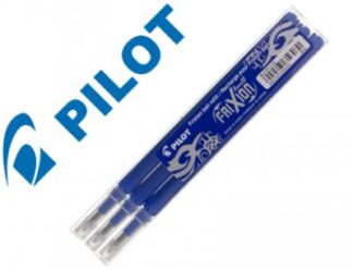 Recambio boligrafo pilot frixion ball azul caja de 3 unidades