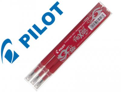 Recambio boligrafo pilot frixion ball rojo caja de 3 unidades